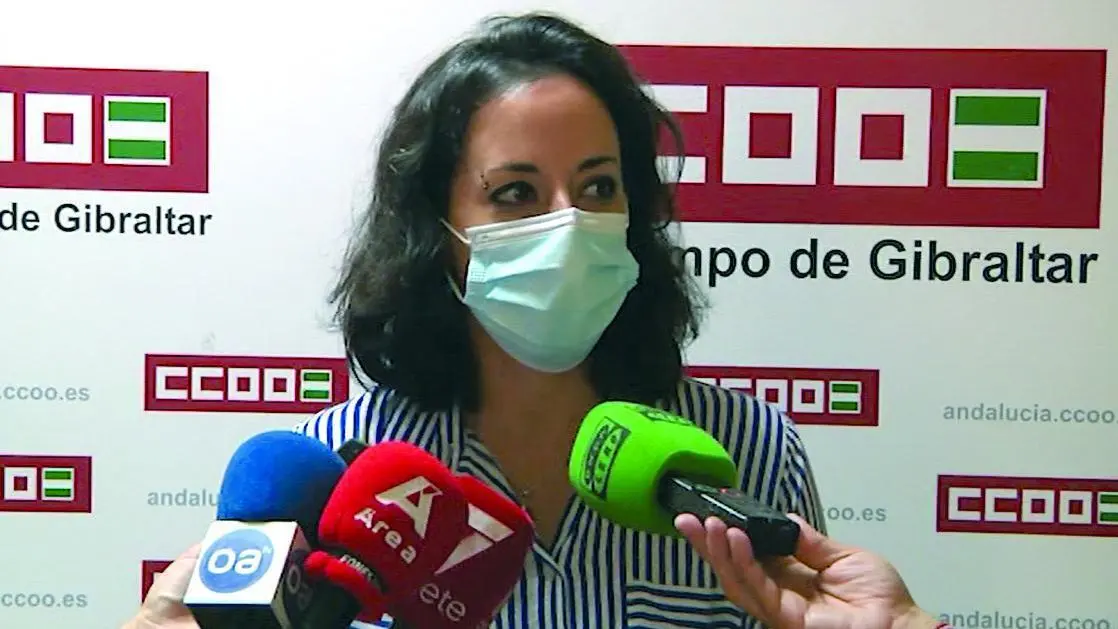 Isabel Franco, hoy en Algeciras. - A. I.