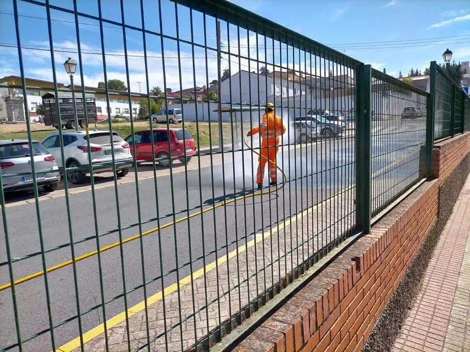 Labores de desinfecci&oacute;n en Cortegana. - VH