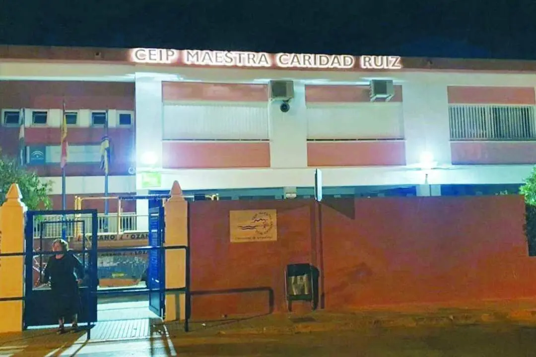La nueva imagen que presenta la entrada principal del CEIP Maestra Caridad Ruiz - A. I.