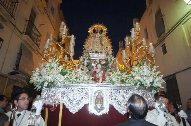 La Virgen de la Palma en una de sus salidas procesionales. - IJ POVEDA