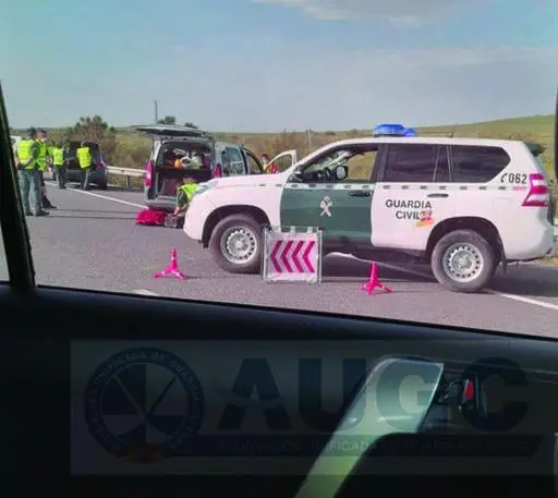 La Guardia Civil en un control reciente.  - AUGC