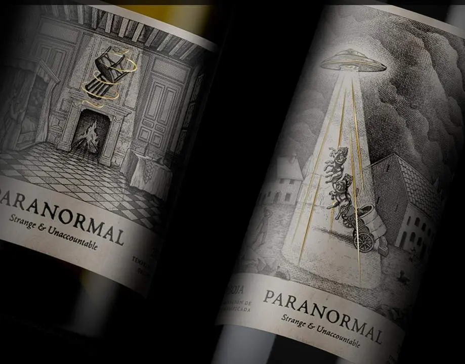 El dise&ntilde;o de la gama Paranormal de Bodegas Bar&oacute;n. - Estudio Maba