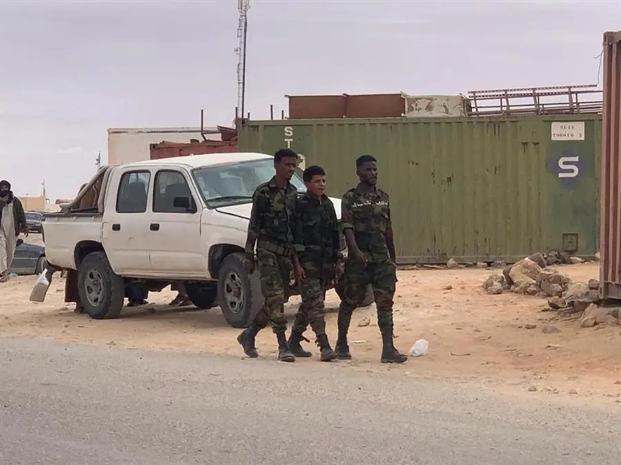 Milicianos del Polisario. - EFE