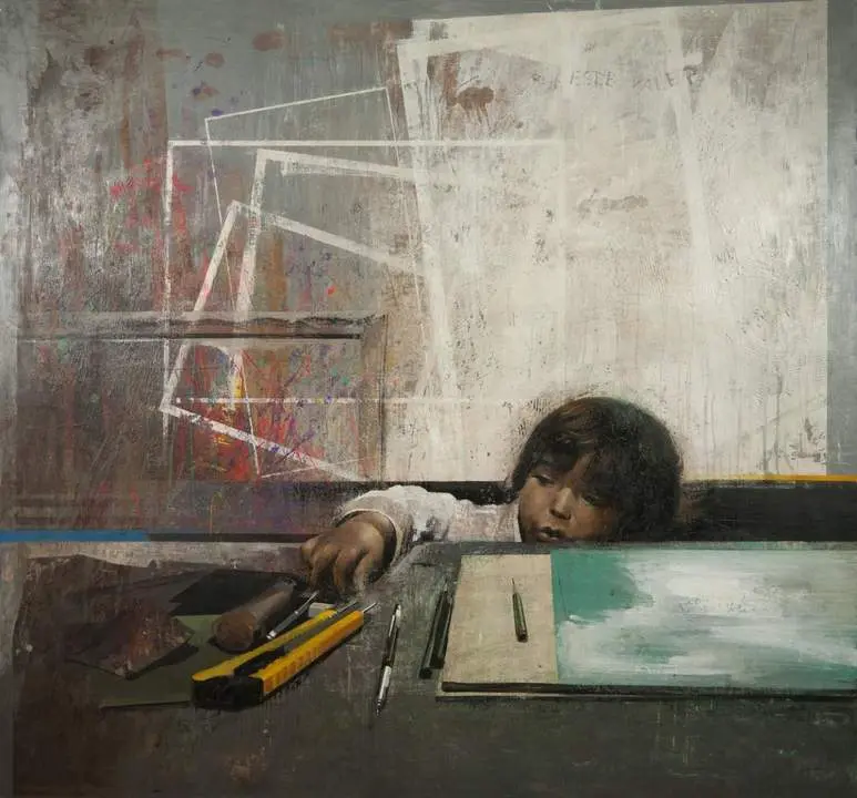 Pintura de Francisco Carrillo: &ldquo;Fantas&iacute;a de un gentil ni&ntilde;o&rdquo;.  - Viva Ja&eacute;n.