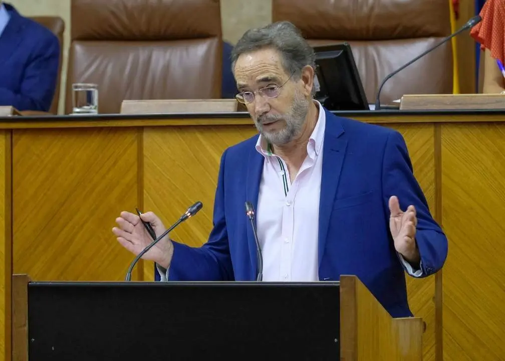 Felipe L&oacute;pez, durante una intervenci&oacute;n en el Parlamento de Andaluc&iacute;a.  - PSOE