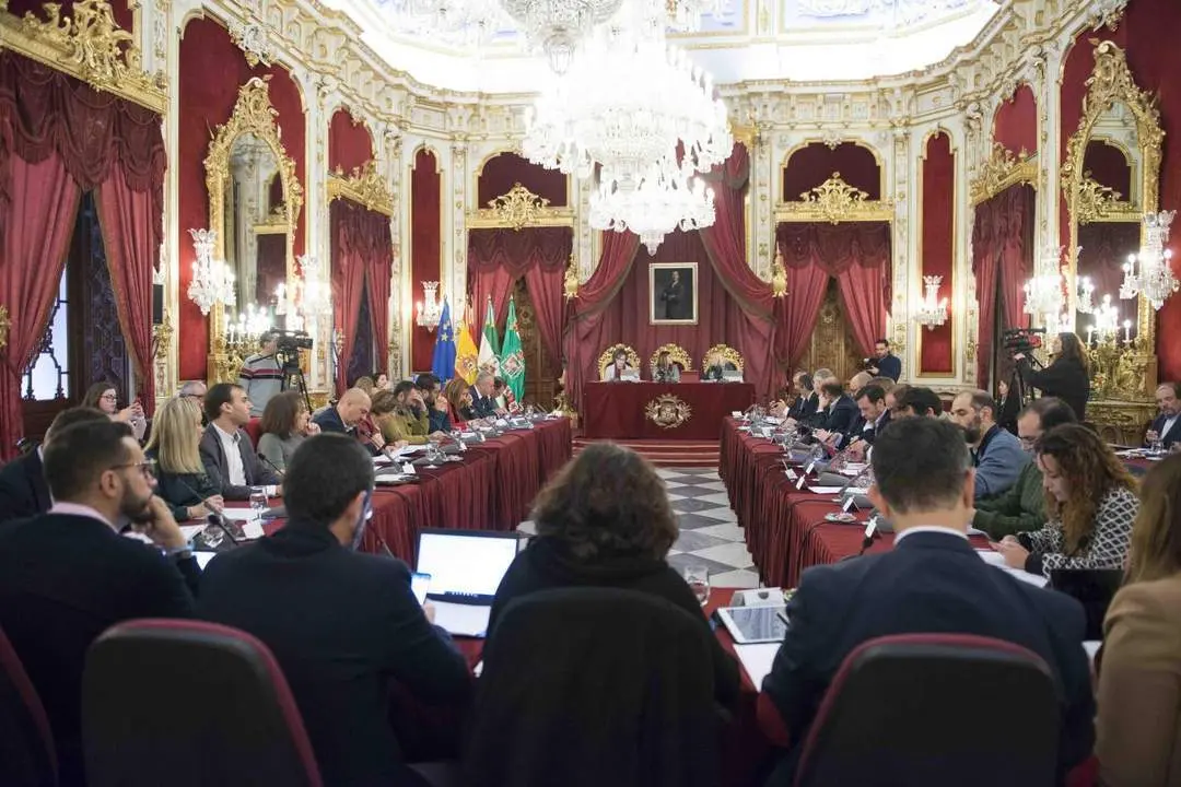 Ultimo pleno presencial de la Diputaci&oacute;n de C&aacute;diz. - EP