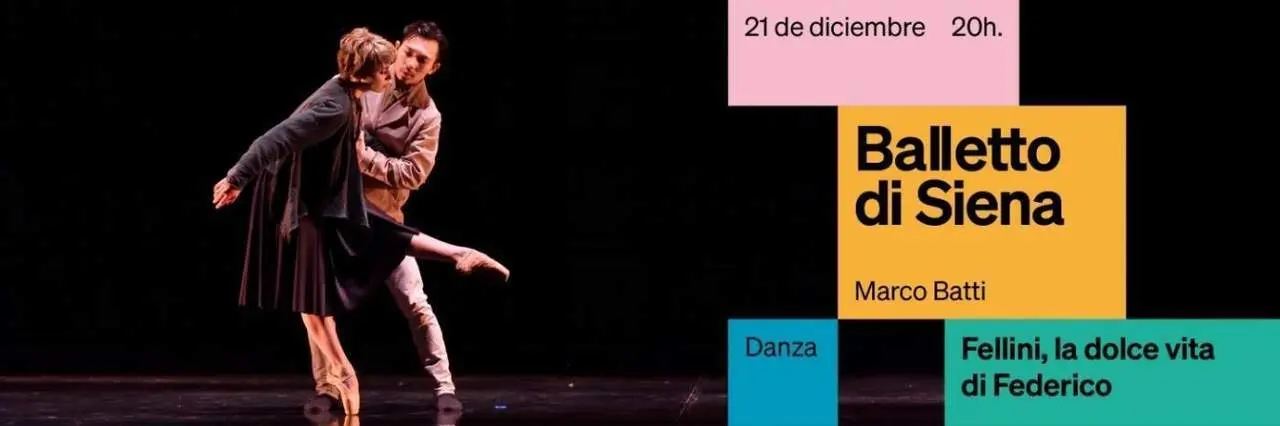Cartel anunciador del espect&aacute;culo que albergar&aacute; el Teatro de la Maestranza el 21 de diciembre, el Balletto di Siena. - MAESTRANZA