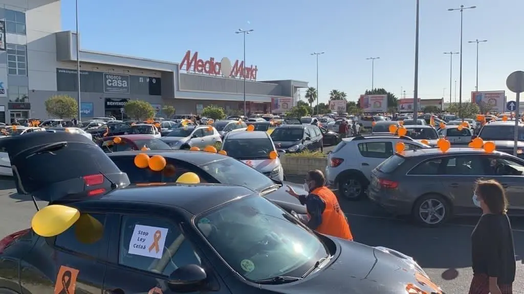 Momento de la caravana de Huelva. - Europa Press