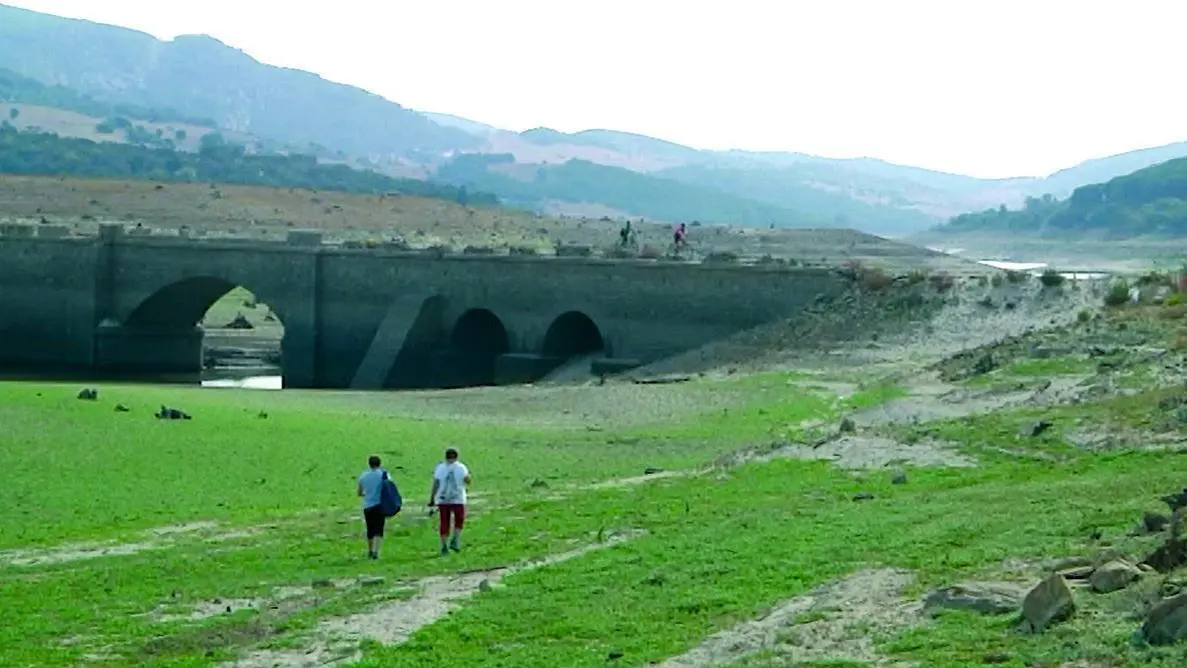 El embalse de Charco Redondo, afectado por la sequ&iacute;a. - A. I.