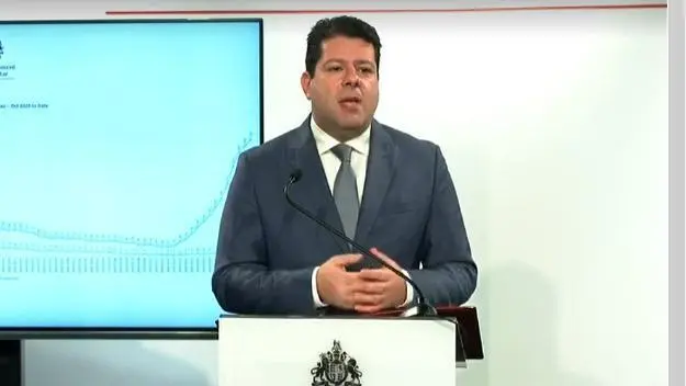 Fabian Picardo, este domingo. - A. I.