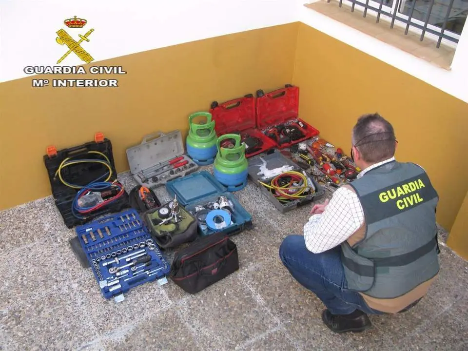 Herramientas robadas y recuperadas. - GC
