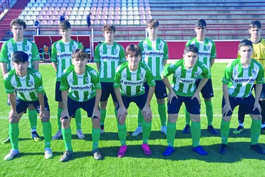 Once inicial que present&oacute; el equipo cadete A del Atl&eacute;tico Sanluque&ntilde;o en su visita a La Palma - ASCF