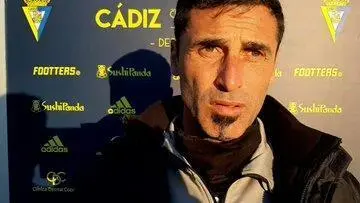 Fernando Ni&ntilde;o tras finalizar el partido disputado en El Rosal - ASCF