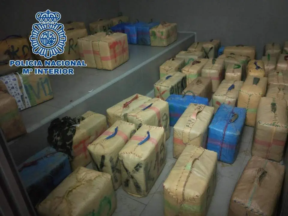 Imagen del hach&iacute;s intervenido en la operaci&oacute;n. - PN