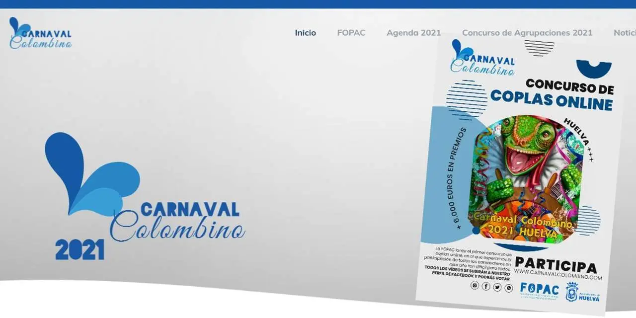 Web de la Fopac con el concurso online. - VH