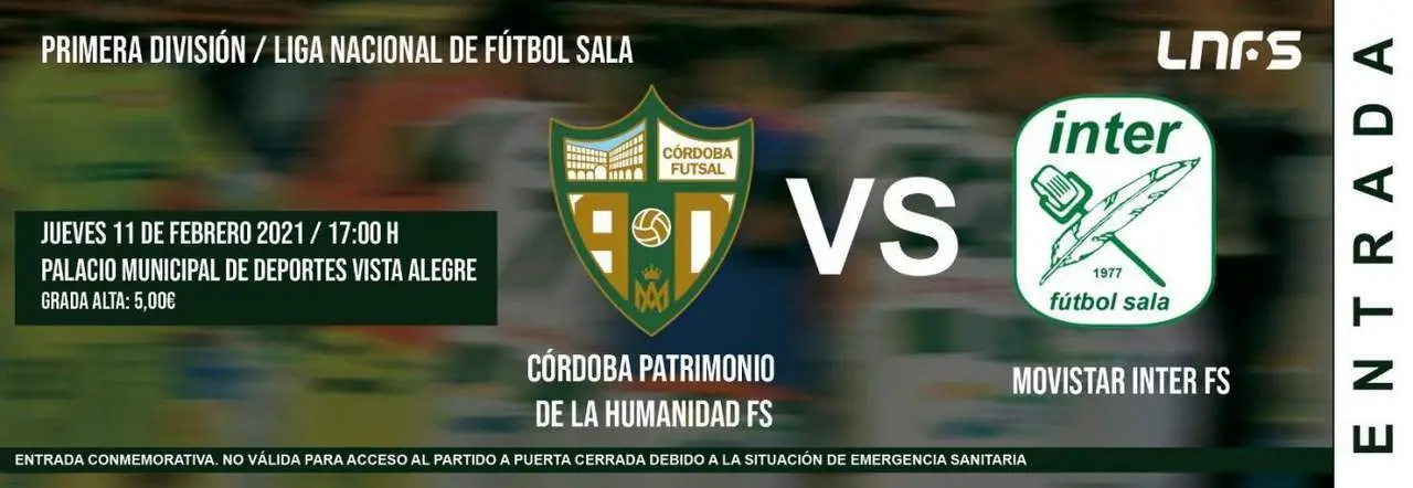 Entradas conmemorativas del club blanquiverde - C&oacute;rdoba Patrimonio de la Humanidad