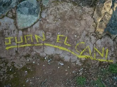 Pintadas en los d&oacute;lmenes de los Gabrieles. - VH