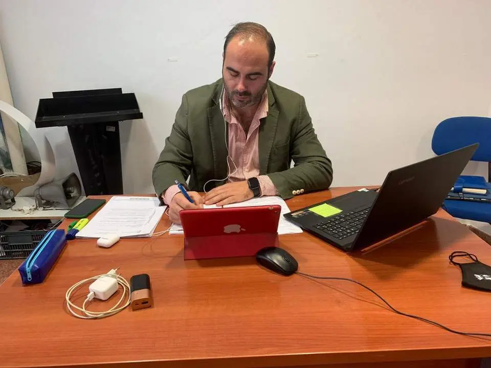 Portavoz del PP de Conil, Antonio Arag&oacute;n.  - 