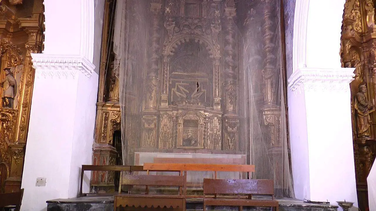 Una imagen del retablo de San Lucas que va a ser restaurado.  - Oliverio Ruiz