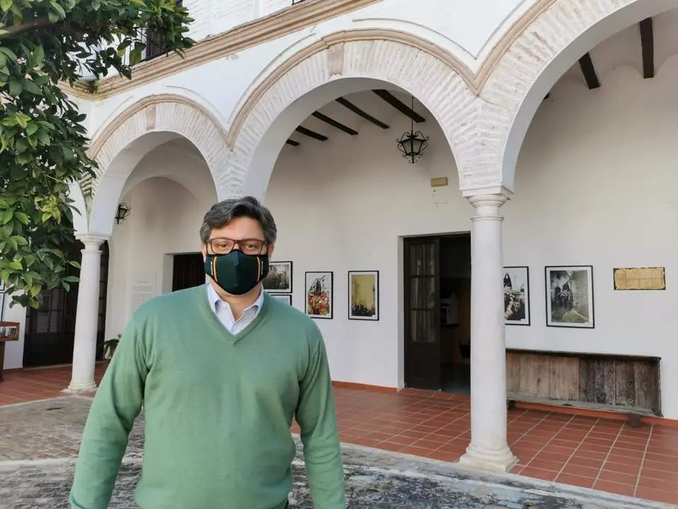 Sergio Velasco, portavoz municipal del PP, en el Ex Convento de Los Frailes. - 