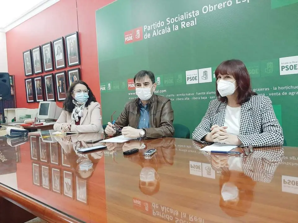 Rueda de prensa del PSOE, este mi&eacute;rcoles.  - JJM