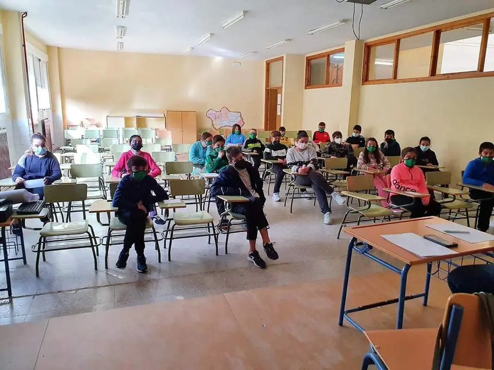 Un momento del pleno infantil.  - 