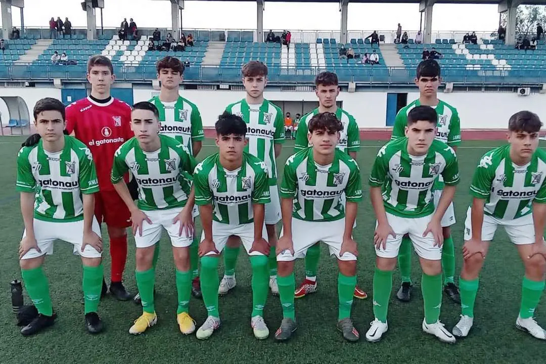 Once inicial que present&oacute; el equipo cadete A del Atl&eacute;tico Sanluque&ntilde;o en Bornos - Ra&uacute;l J. Bustillos