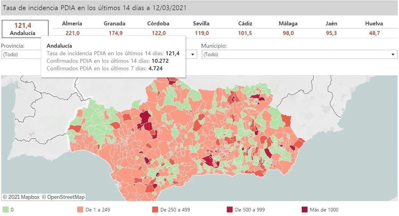 Mapa de incidencia. - Europa Press