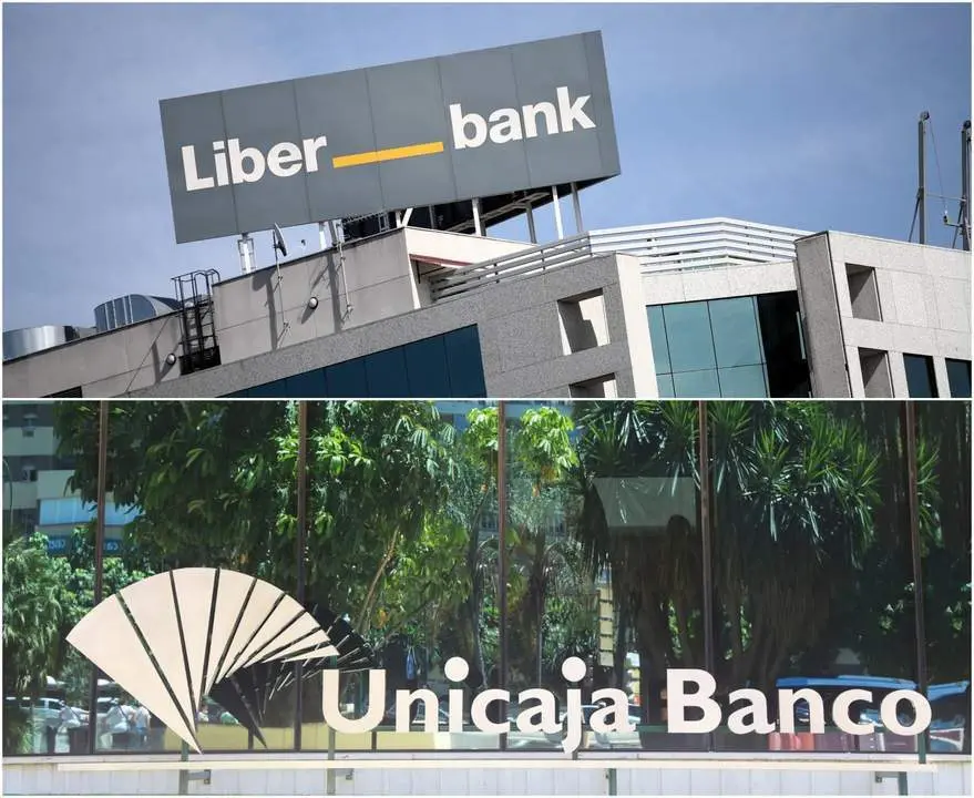 Los logotipos de ambas entidades antes de fusionarse. - Cedida