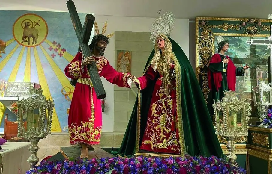 Altar de Culto para la celebraci&oacute;n del Triduo, entre el 23 y el 25 del pasado mes de febrero.   - Viva Ja&eacute;n.