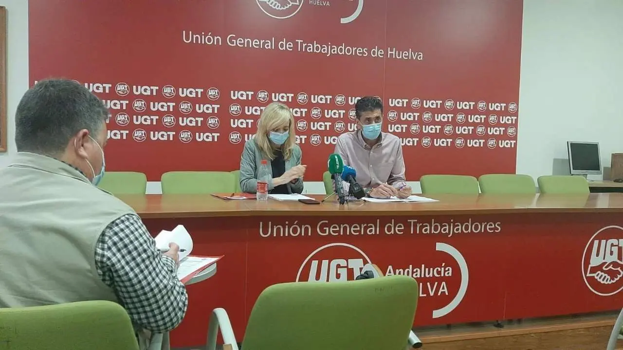 Carmen Castilla en rueda de prensa en Huelva. - EP