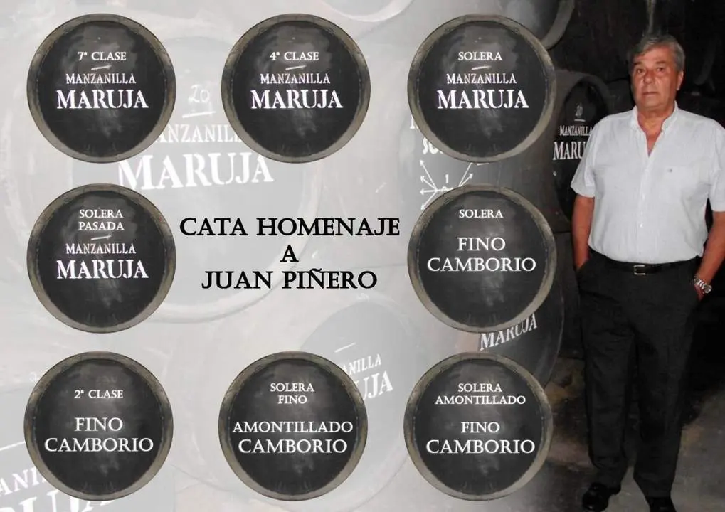 El cartel de presentaci&oacute;n de la cata dedicada a Juan Pi&ntilde;ero - Sociedad Jerezana del Vino