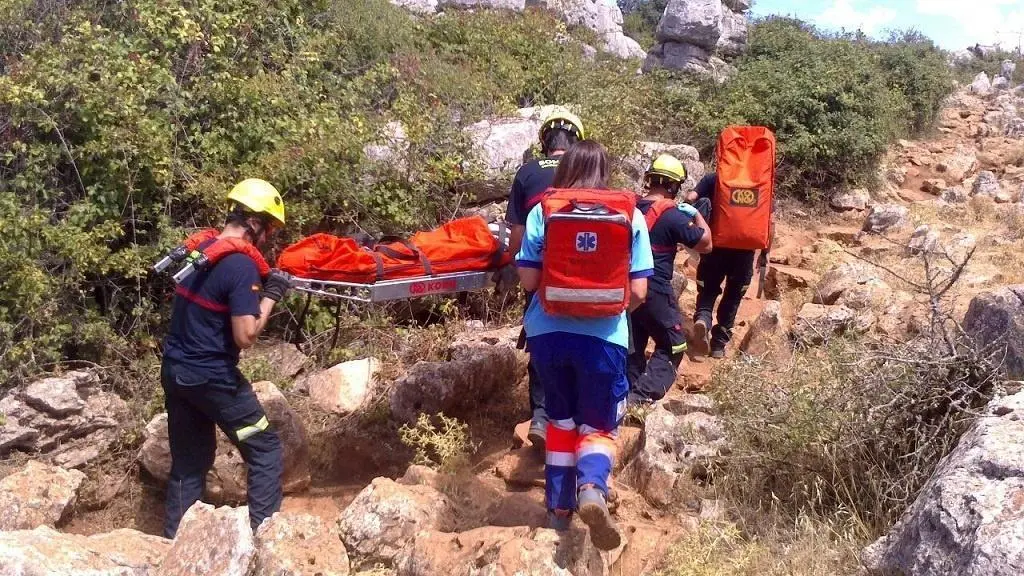 Imagen de archivo de un rescate en una ruta de senderismo.  - EP/CPB
