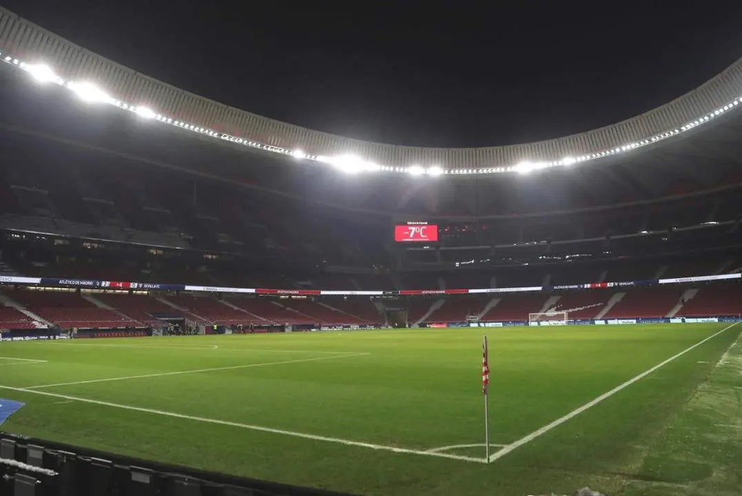 Imagen del estadio Wanda Metropolitano durante el Atl&eacute;tico de Madrid-Sevilla del pasado martes. - efe