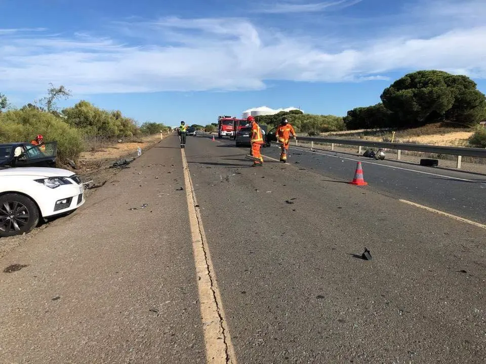 Lugar del accidente. - CONSORCIO DE BOMBEROS