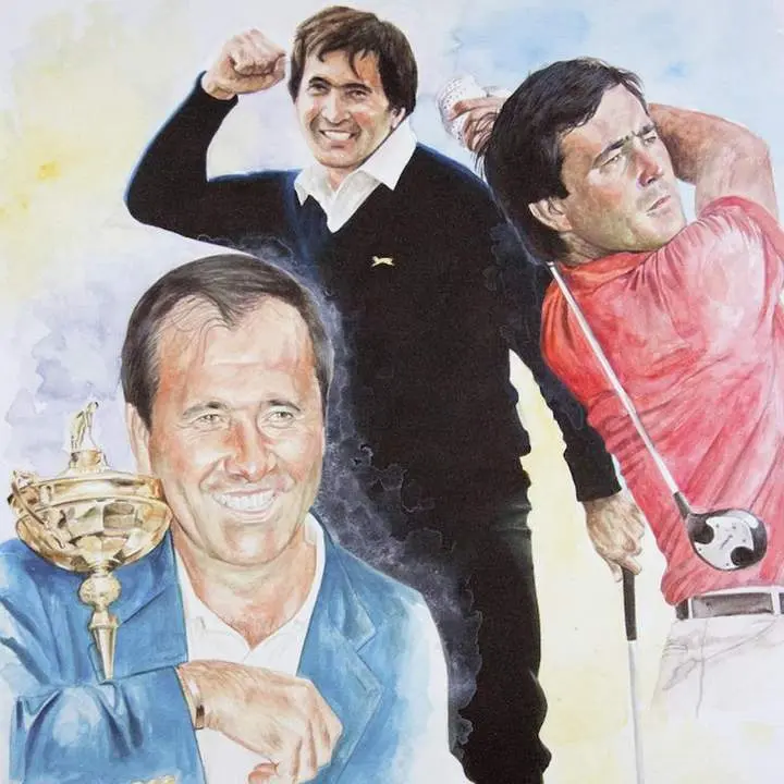 L&aacute;mina de Seve Ballesteros, de V&iacute;ctor Jerez. - A. I.
