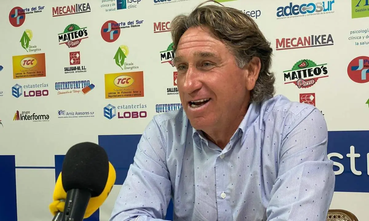 Esteban Vigo, en la sala de prensa de La Juventud, este pasado domingo. - Cristo Garc&iacute;a