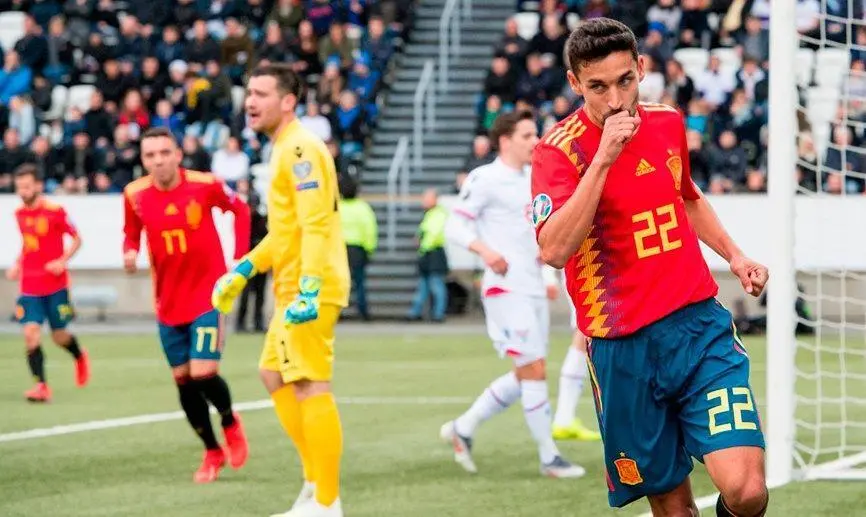 Jes&uacute;s Navas durante un partido con la selecci&oacute;n espa&ntilde;ola. - SEF&uacute;tbol