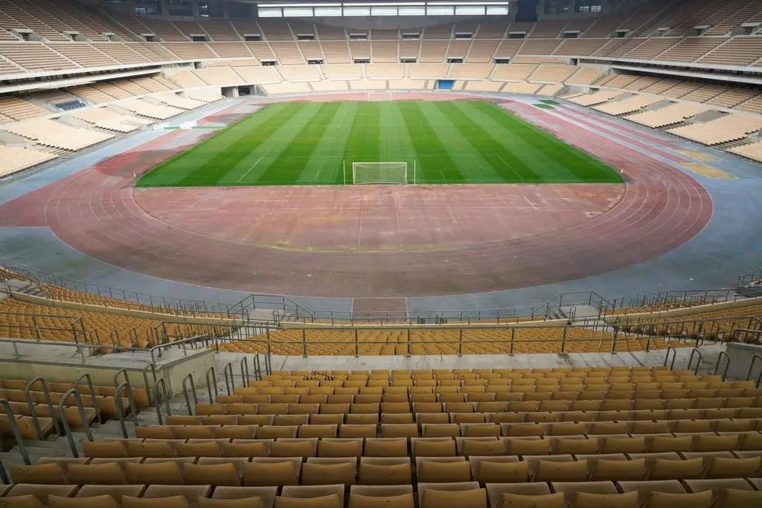 Estado actual del Estadio de La Cartuja. - Eduardo Briones/EP
