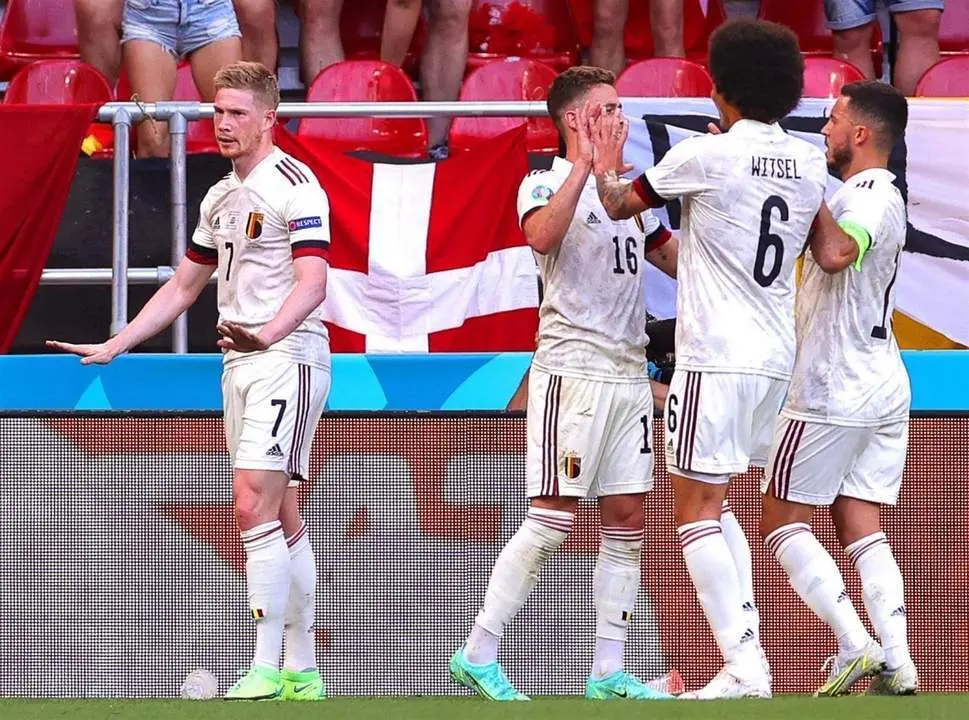 Gol de B&eacute;lgica. - EFE