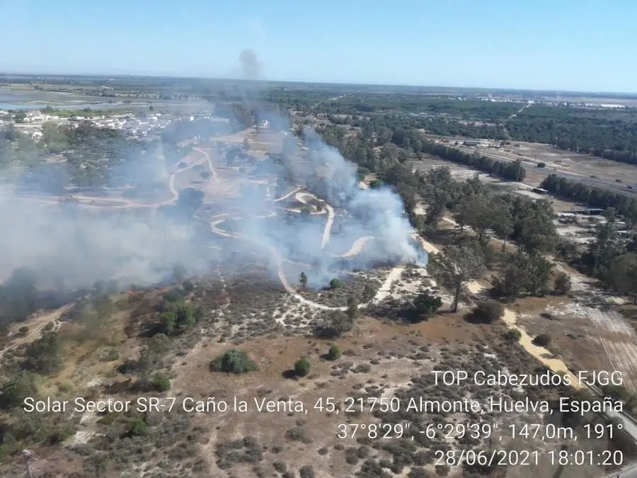 Incendio de Almonte. - INFOCA