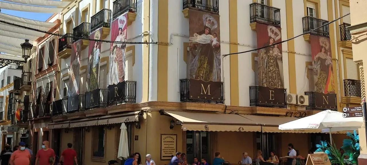 decoraci&oacute;n virgen del carmen - viva