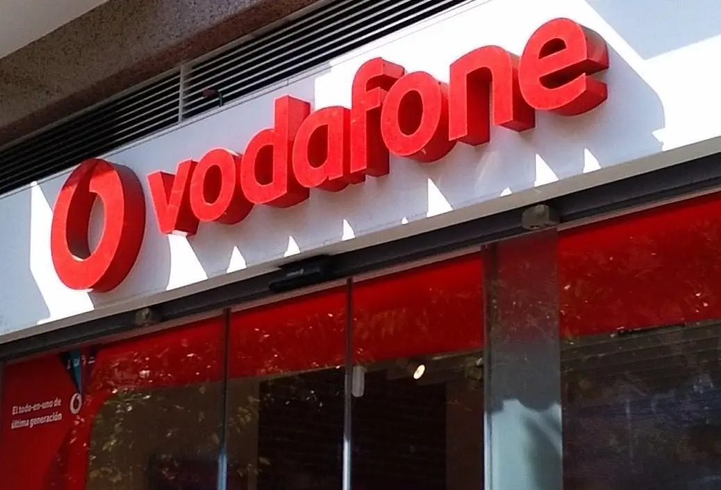 Imagen de recurso de un letrero de Vodafone. - EP
