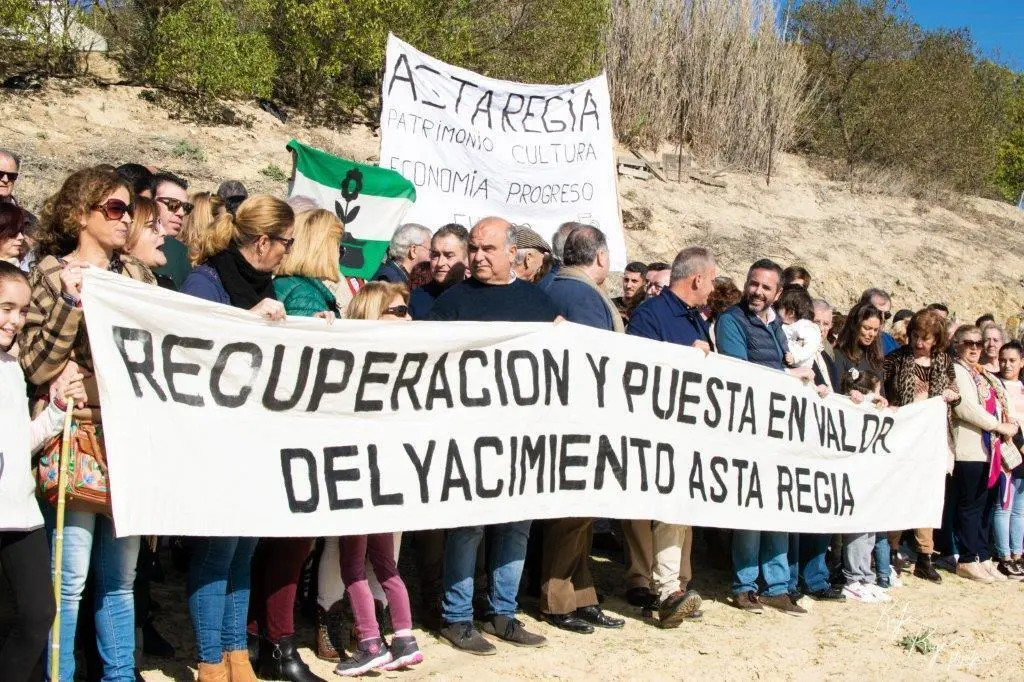 La concentraci&oacute;n en Asta Regia en diciembre pasado - Plataforma