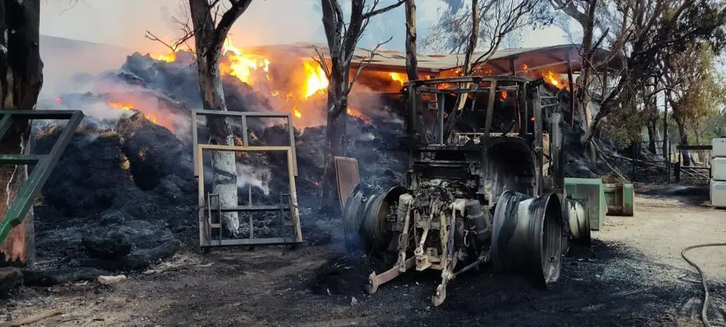 Imagen de la zona del incendio. - A.I.