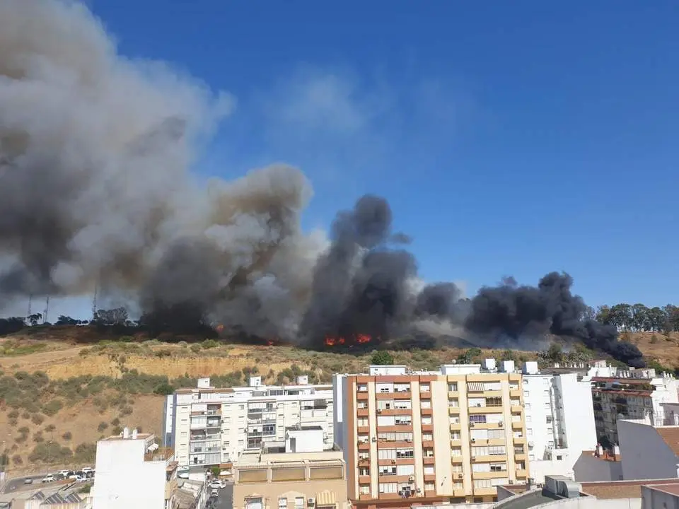 Incendio en el Conquero. - VH