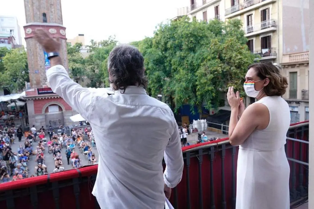 Colau durante el preg&oacute;n. - 