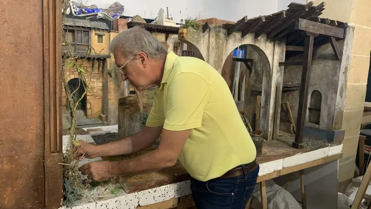 Ram&oacute;n Garc&iacute;a, presidente de la Asociaci&oacute;n de Belenistas de Jerez.  - Andaluc&iacute;a Informaci&oacute;n