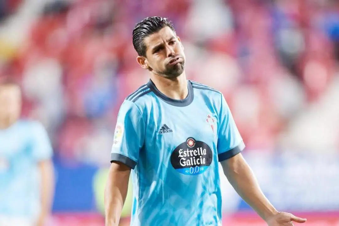 Nolito vio una amarilla en el partido disputado en El Sadar - LaLiga Santander