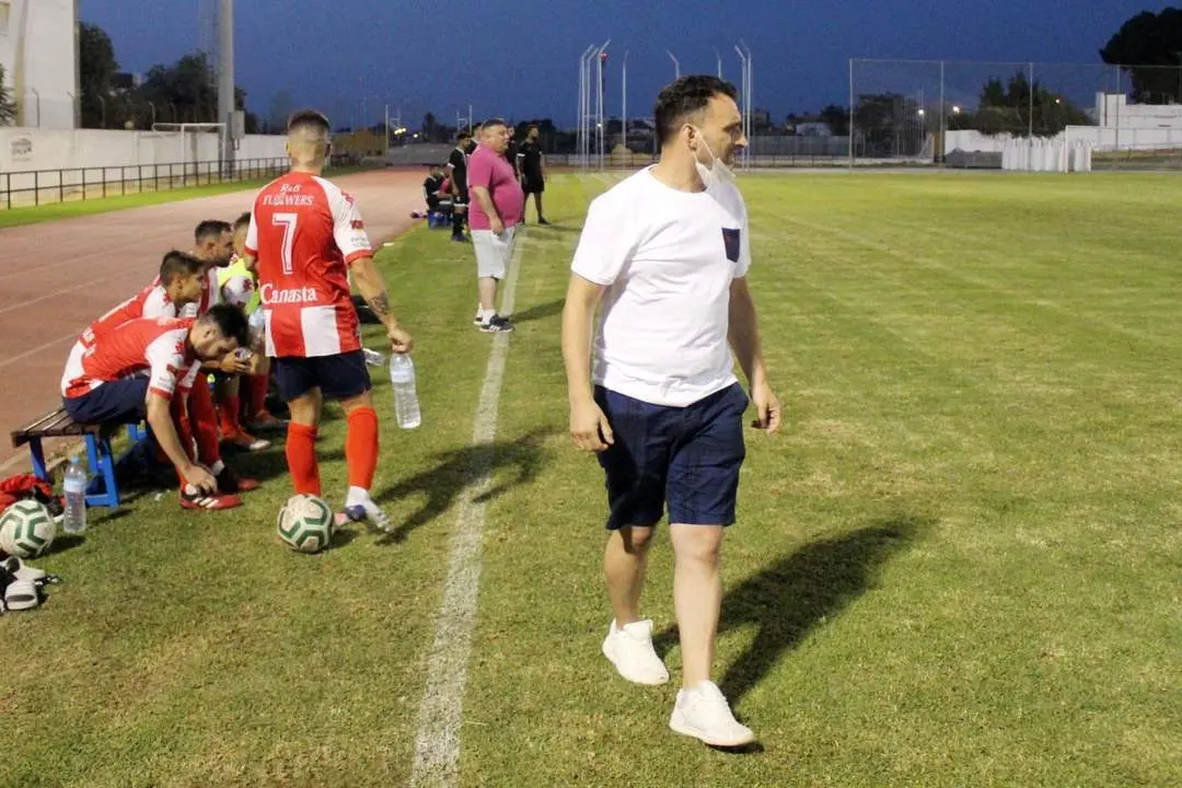 Edu G&aacute;lvez y V&iacute;ctor Moreno, contentos con la imagen que dio la Juventud Sanluque&ntilde;a - Ra&uacute;l J. Bustillos